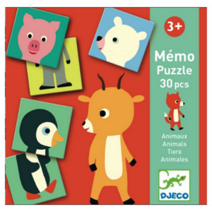Djeco Games - Memo Puzzle Animals (DJ08126)