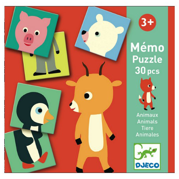 Djeco Games - Memo Puzzle Animals (DJ08126)