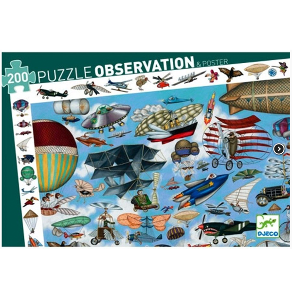 Djeco Observation Puzzle - Aero Club (DJ07451) - 200 pcs