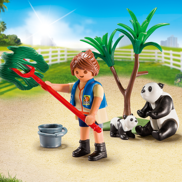 Playmobil City Life - Panda Caretaker Carry Case (70105)