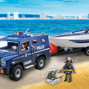 Playmobil City Action - Police Truck with Speedboat (5187)