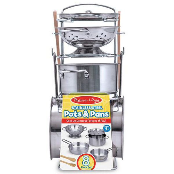 Melissa & Doug - Stainless Steel Pots and Pans