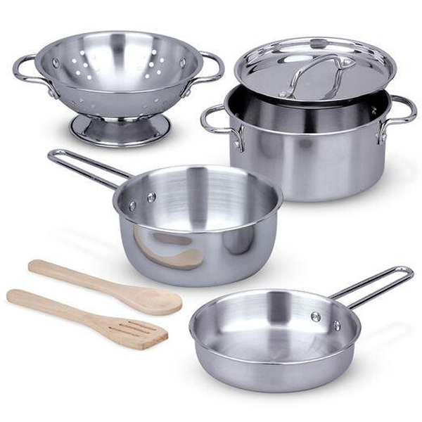 Melissa & Doug - Stainless Steel Pots and Pans - Image 3