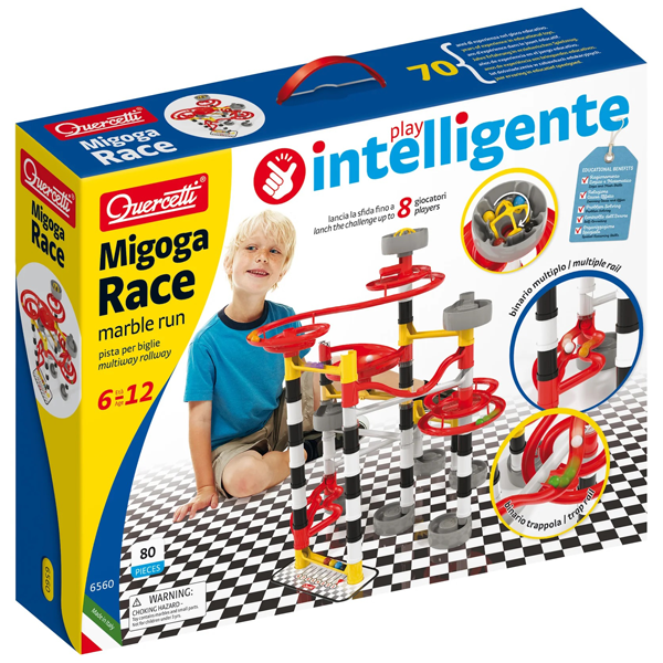 Quercetti – Migoga Play Bio – Circuit De Billes – 49 Pièces – éco‑responsable – Dès 3 Ans
