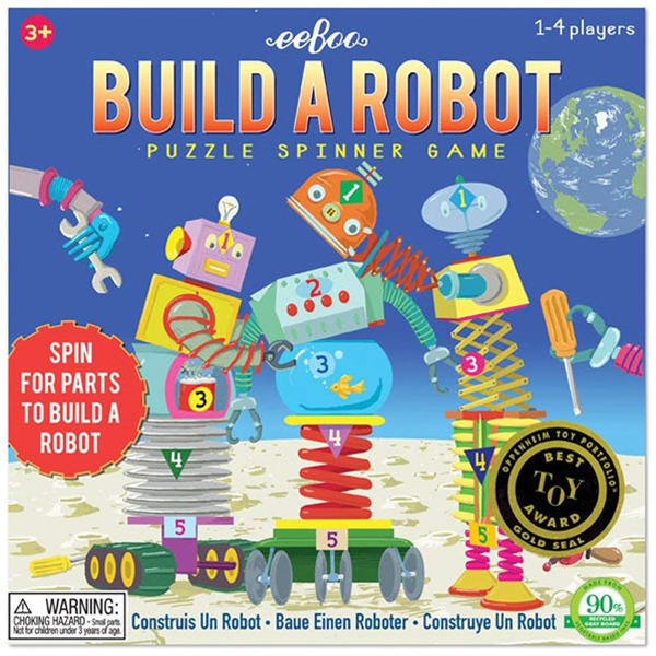 eeBoo - Build a Robot Puzzle Spinner Game