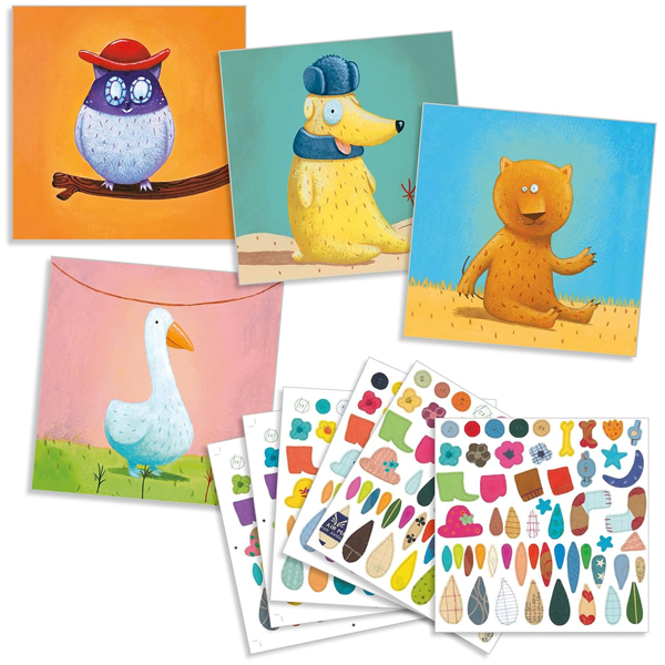 Djeco Create with Stickers - Animals (DJ08932) - Image 4