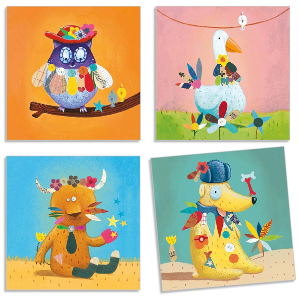 Djeco Create with Stickers - Animals (DJ08932) - Image 6