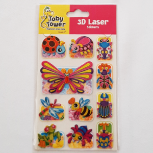 Toby Tower - 3D Laser Stickers