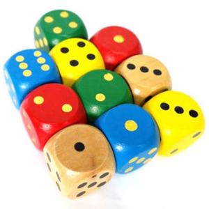 Jumbo Spot Wooden Dice