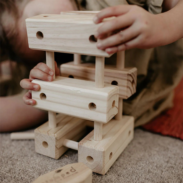 Stumped Wooden Toys - Knock-a-Block Starter Set - Image 6