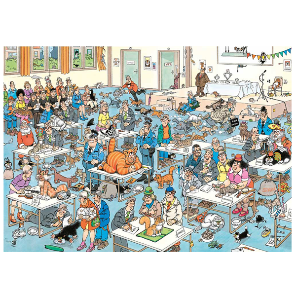 Jan van Haasteren - The Cat Pageantry (1000 piece puzzle) - Image 2