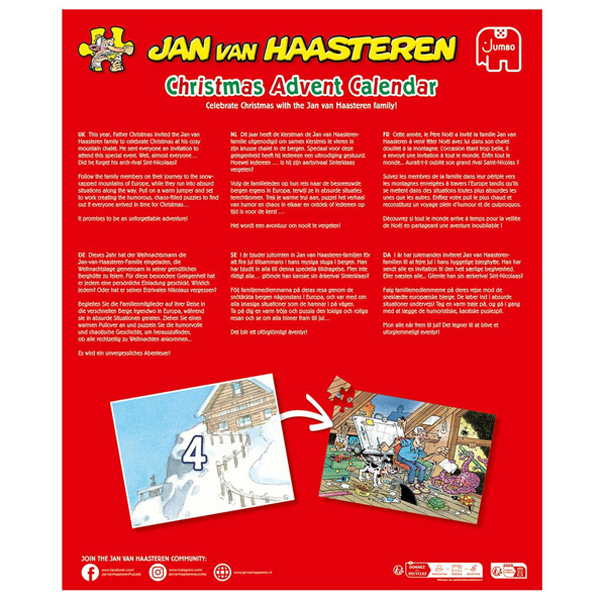 Jan van Haasteren - Christmas Advent Calendar (24 x 54 piece puzzles) - Image 2