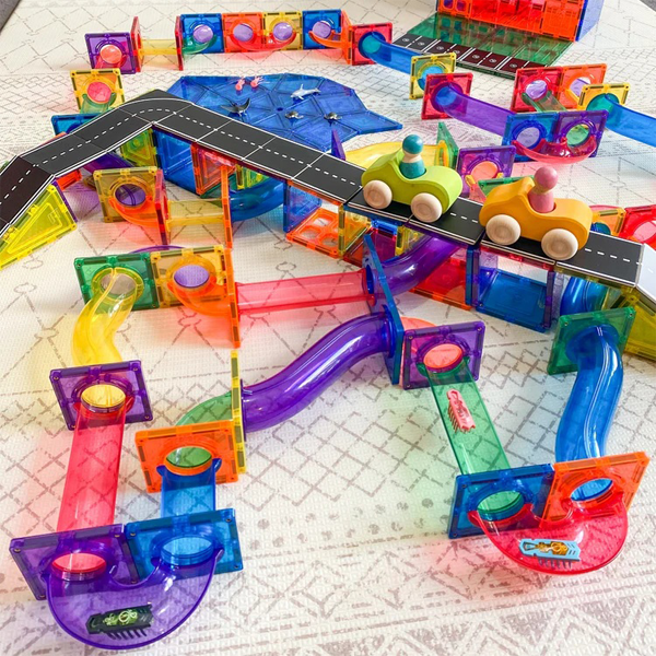 Learn & Grow Toys - Magnetic Tiles Toppers - Road Pack - Image 16