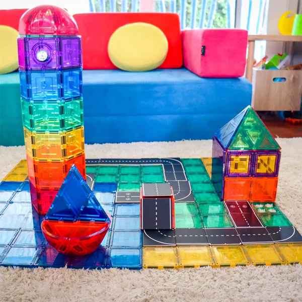 Learn & Grow Toys - Magnetic Tiles Toppers - Road Pack - Image 19