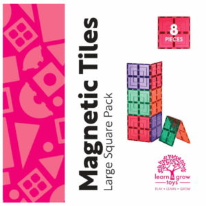 Learn & Grow Toys - Magnetic Tiles Large Square Pack