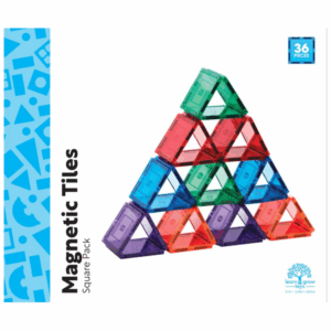 Learn & Grow Toys - Magnetic Tiles Square Pack