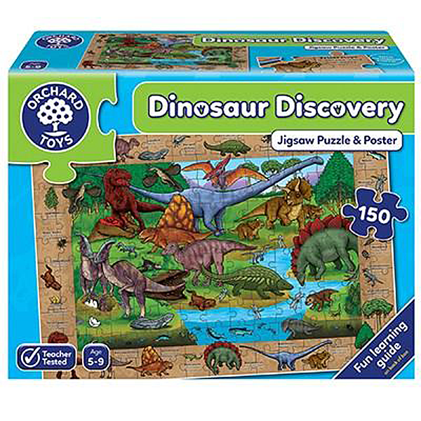 Orchard Toys - Dinosaur Discovery Jigsaw Puzzle & Poster (150 pcs)