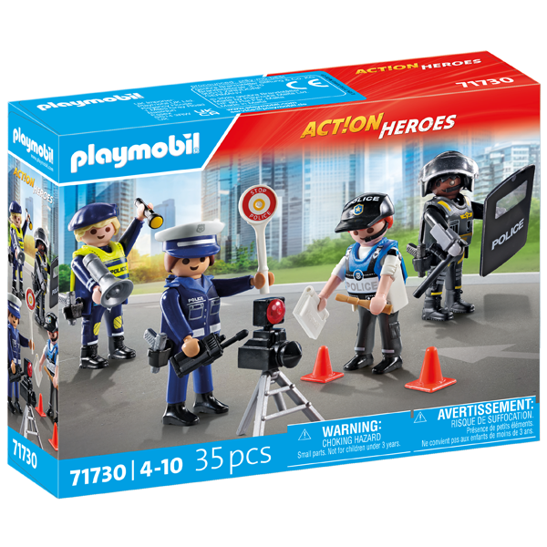 Playmobil Act!on Heroes - Police Figure Set (71730) - Image 2