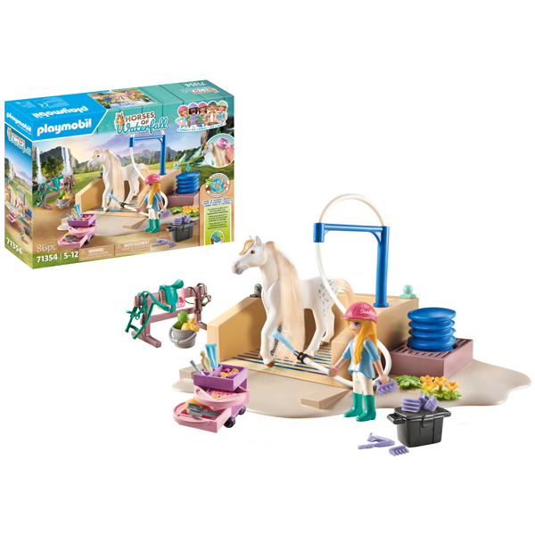Playmobil Horses of Waterfall - Washing Station with Isabella and Lioness (71354) - Image 8