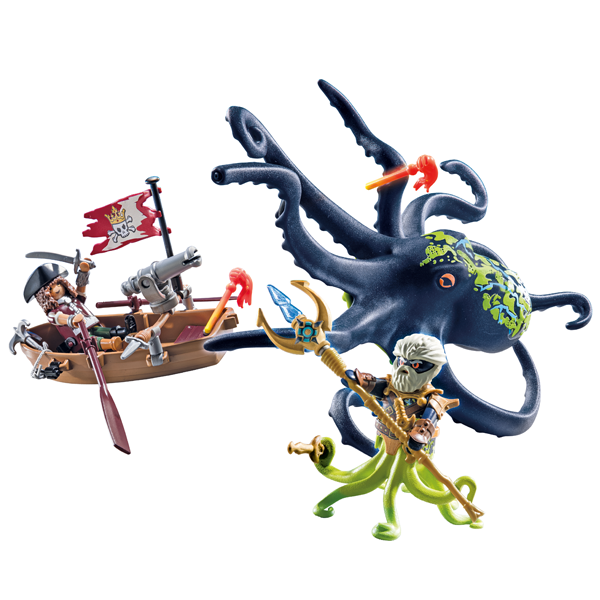 Playmobil Pirates - Battle with the Giant Octopus (71419) - Image 6