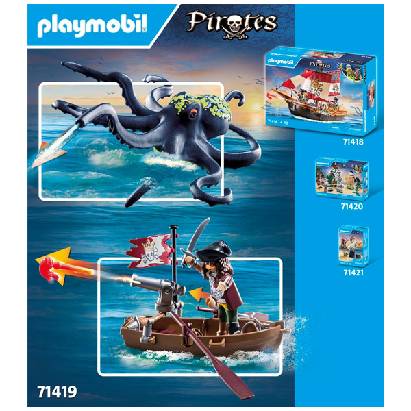 Playmobil Pirates - Battle with the Giant Octopus (71419) - Image 7