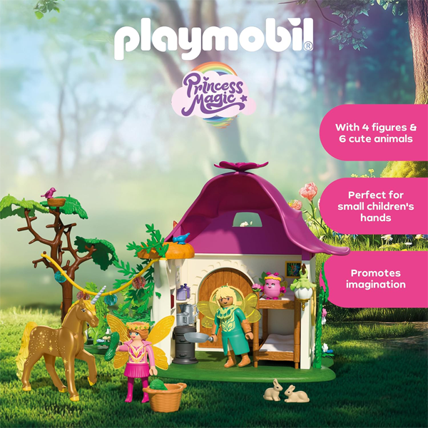 Playmobil Princess Magic - Cozy Fairy Home with Golden Unicorn (71838) - Image 7