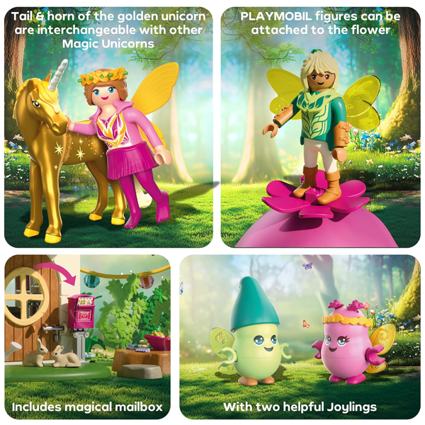 Playmobil Princess Magic - Cozy Fairy Home with Golden Unicorn (71838) - Image 8