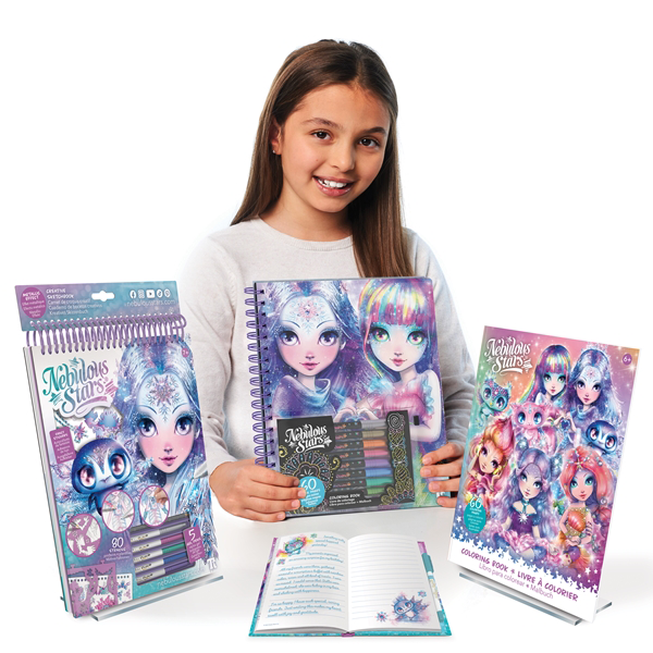 Nebulous Stars - Black Pages Colouring Book - Isadora - Image 12